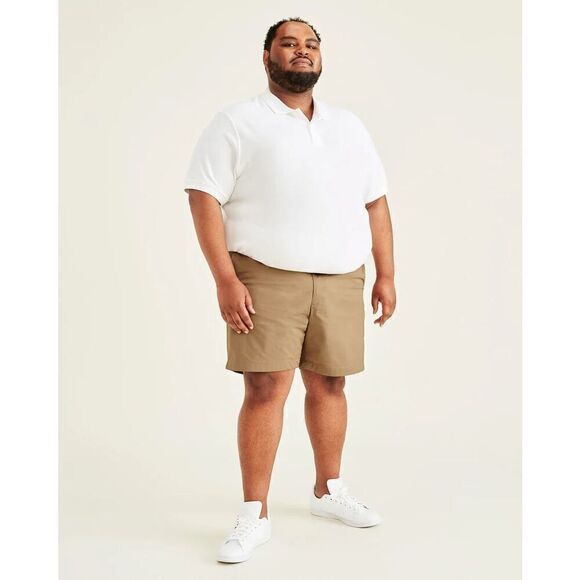 Dockers men's big and tall ultimate supreme flex stretch solid 9” shorts 48